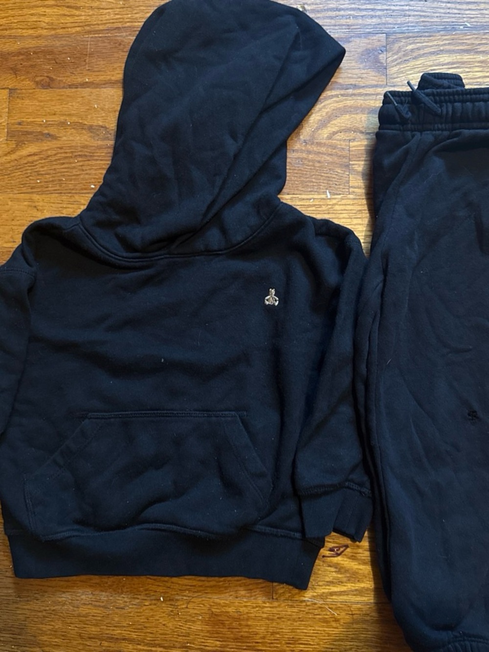 GAP Black Kids Hoodie and Sweatpants Set